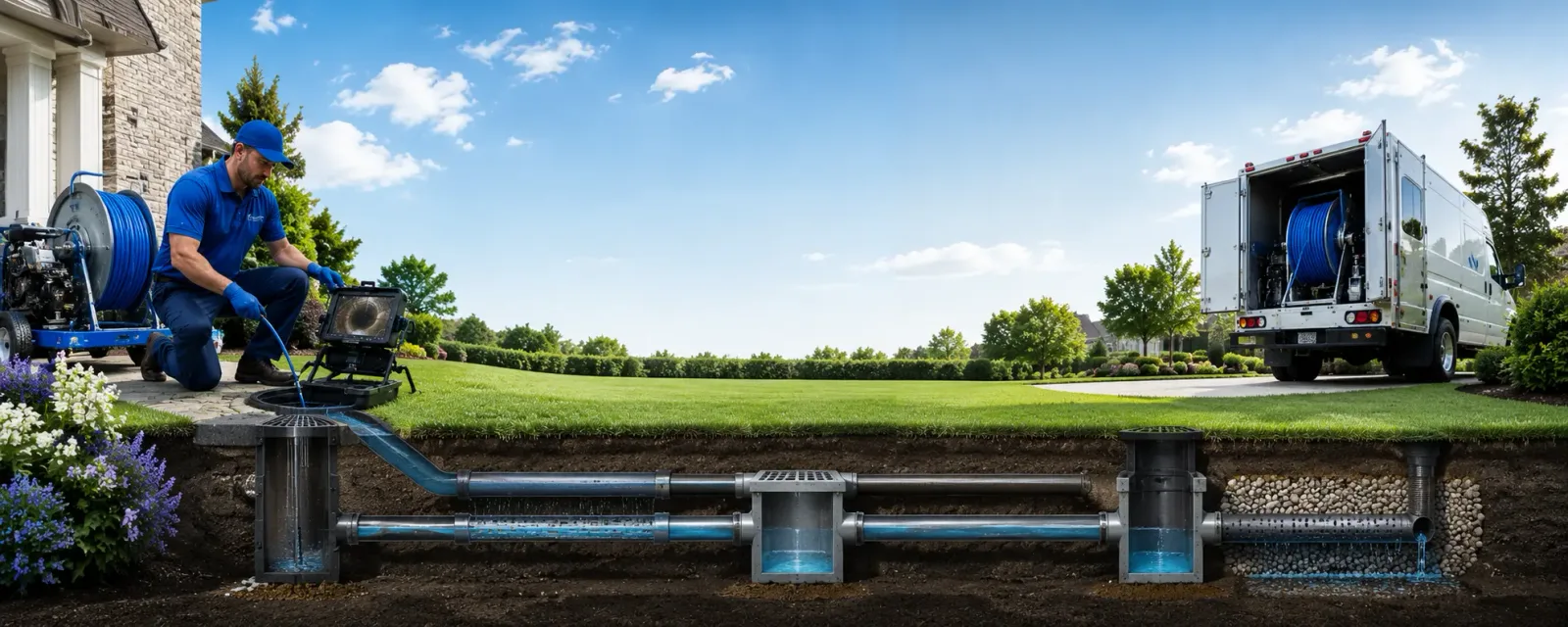 Outdoor drain cleaning information for Tipton, IA